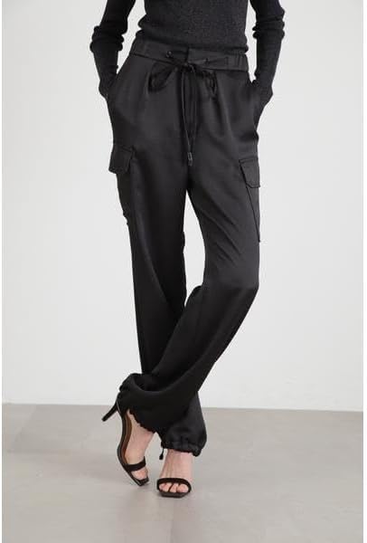 PINKY&DIANNE 2024AW サテンカーゴパンツ ブラック　36 Amazon | [ピンキー＆ダイアン] ◇サテンカーゴパンツ グレー 36